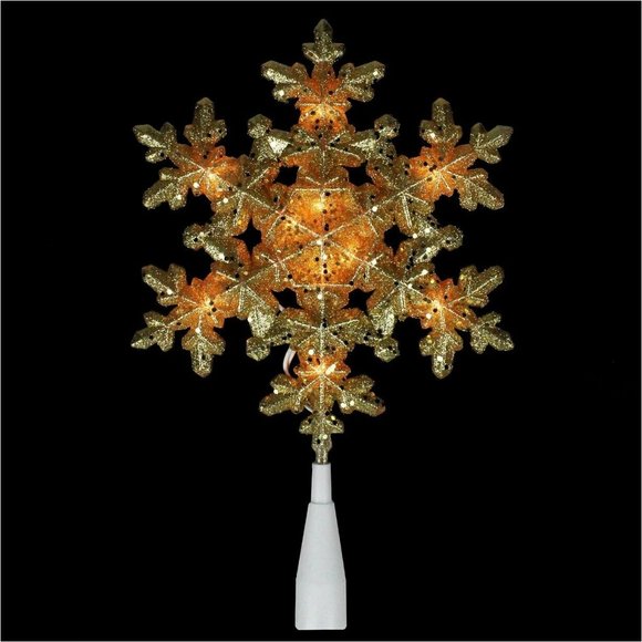 Mini Bulbs Snowflake Christmas Tree Topper Light - Picture 2 of 3